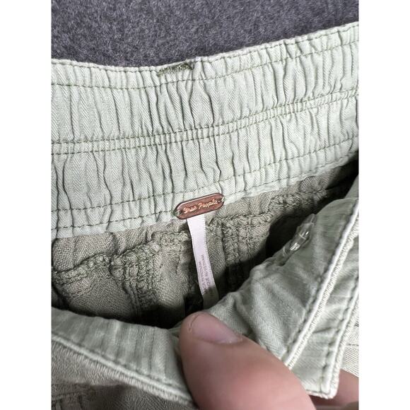 Free People Women’s Green Size XS Skinny Pants Large Pockets Stretchy Waist Band - Picture 9 of 12